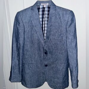 Isaac Mizrahi lined linen blazer boy's sz 16 EUC LN